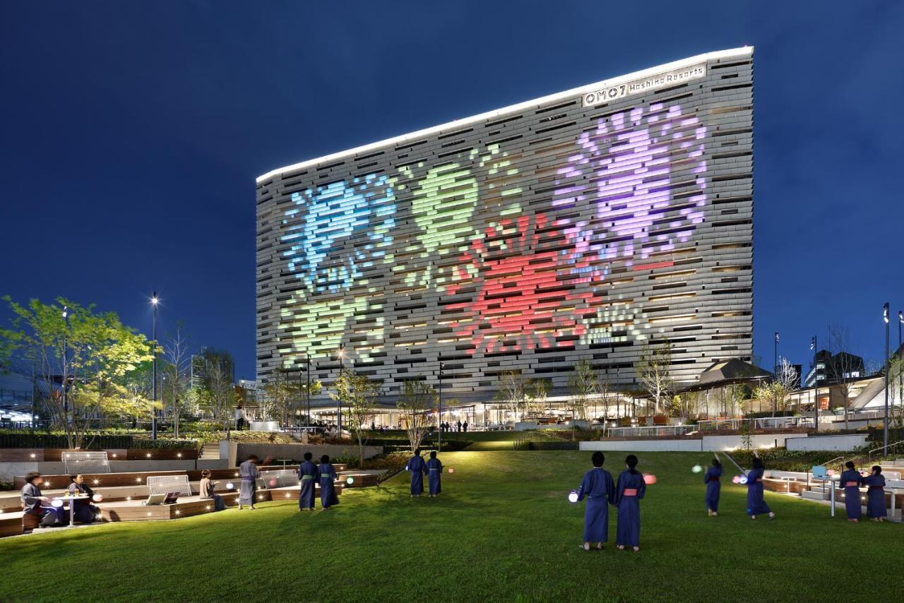 Omo7 Osaka By Hoshino Resorts Ngoại thất bức ảnh The hotel at night