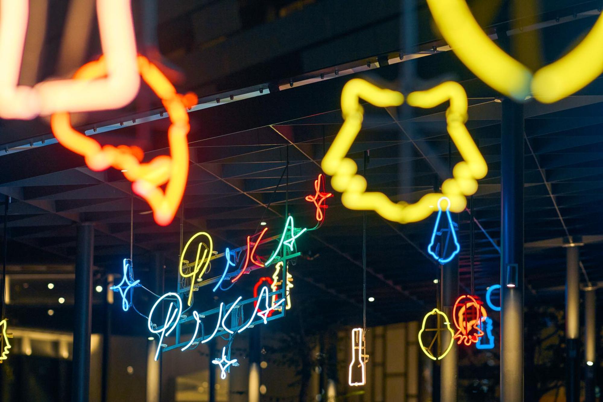 Omo7 Osaka By Hoshino Resorts Ngoại thất bức ảnh Neon signs at the National Museum of Modern and Contemporary Art, Seoul, South Korea